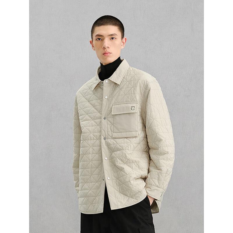 GXG Men's Quilted Shirt-Style Thickened Jacket