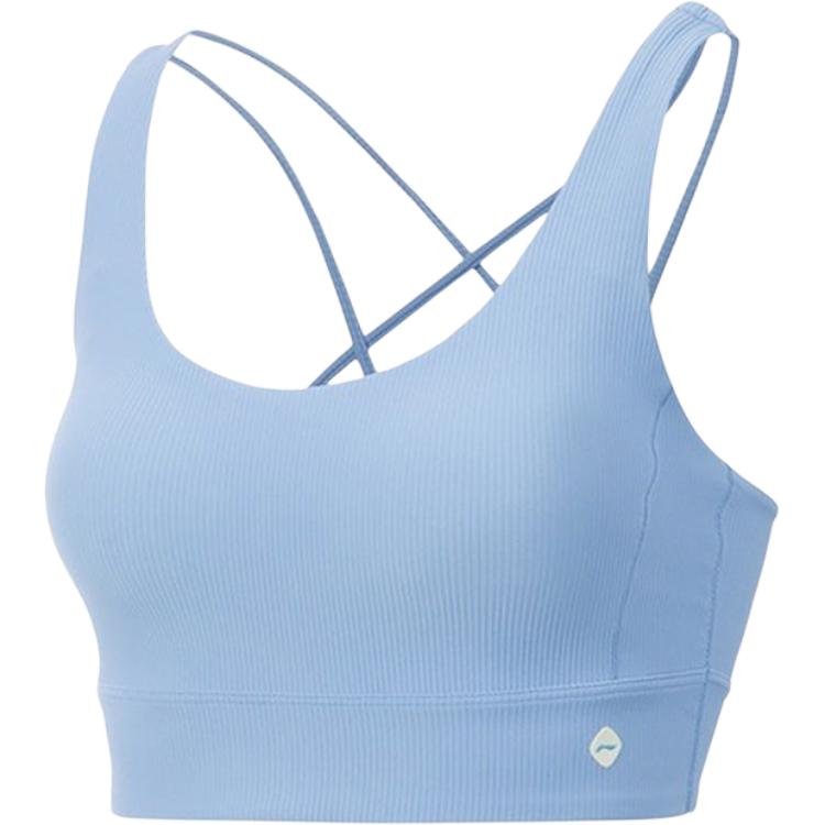 Li-Ning Casual Simple Solid Color Comfortable Versatile Breathable Sports Bra Women Underwear AUBV016-8