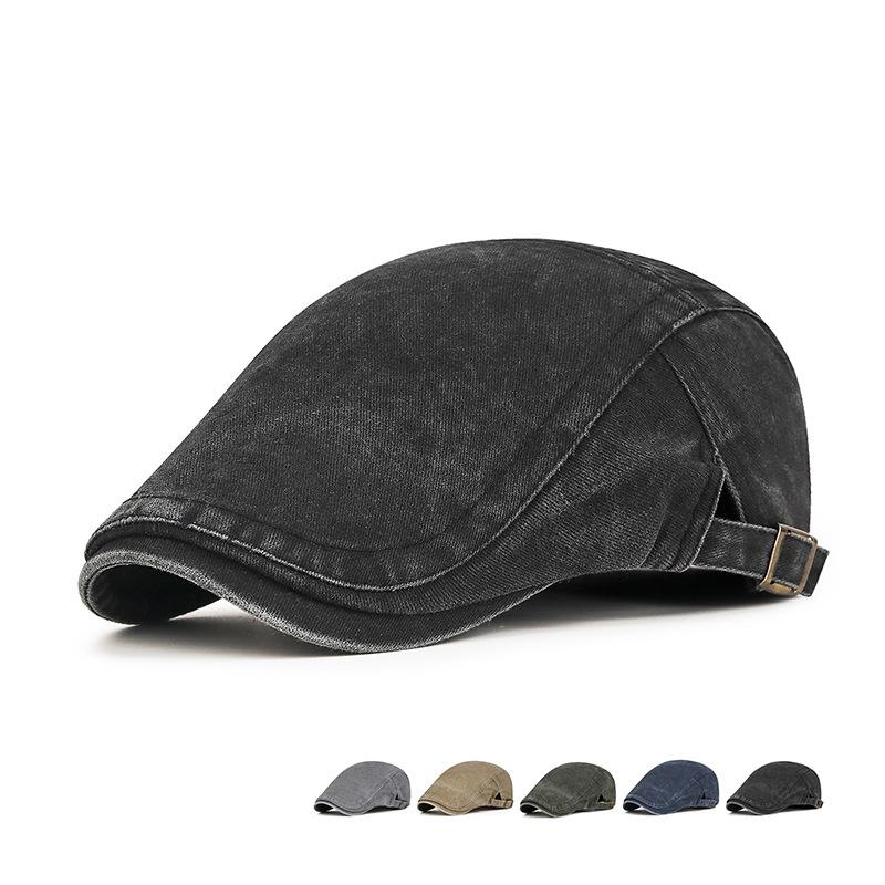 Old Washed Cotton New Visors Men Women Solid Caps Fashion Sunscreen Visor Cap Outdoor Casual Simple Hats Casquette Retro Berets