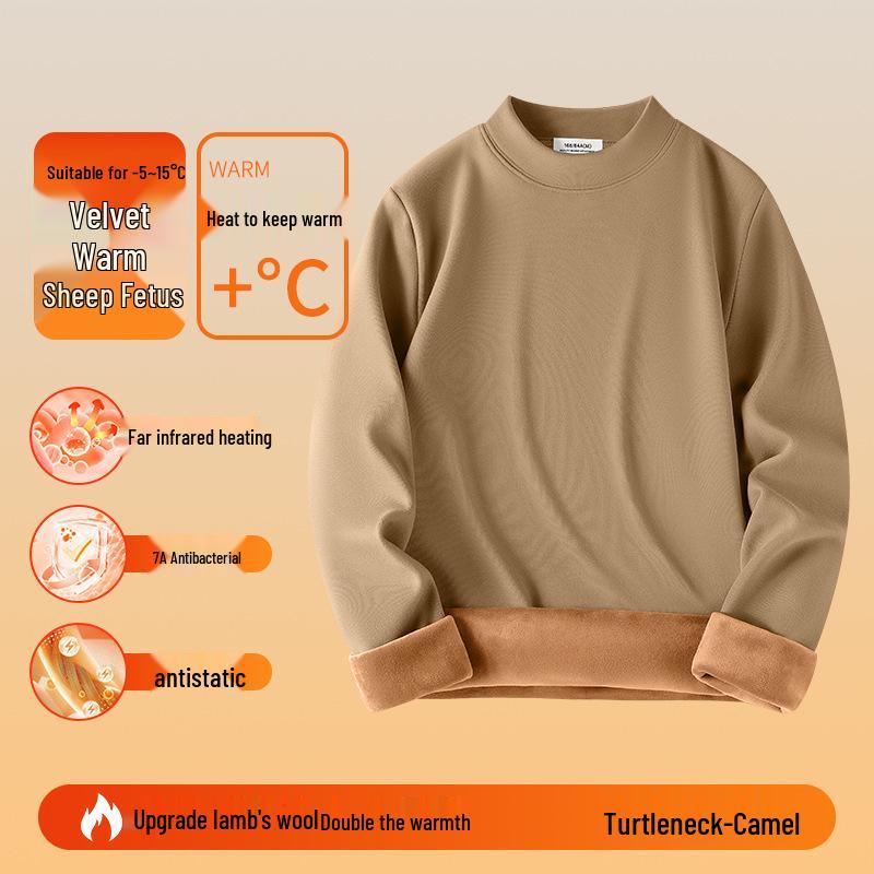Men's Plush Double-Sided Long-Sleeve Thermal Base Layer Top