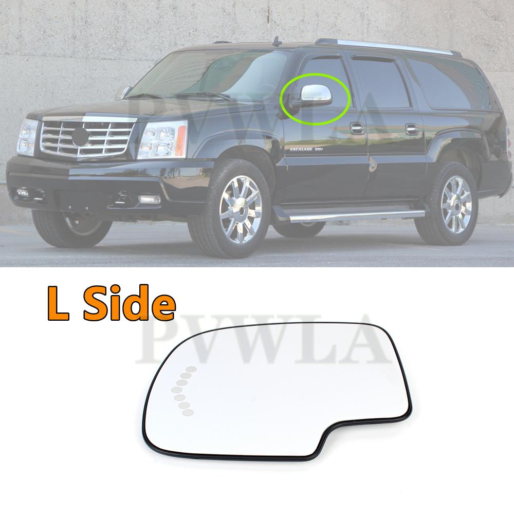 Beheizbare Spiegelgläser für die Beifahrerseite des Frontspiegels für Cadillac Escalade/EXT/ESV 2003 2004 2005 2006 Autozubehör