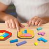 Geometry Colorful Kids Tangram Jigsaw Puzzle Toy Tangram Math Training Toy  Early Educational