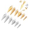 10pcs Stainless Steel Cone Charms Pendants for Jewelry Making Retro Bullet Spike Beads Charms for Women Man Hoop Earring Making