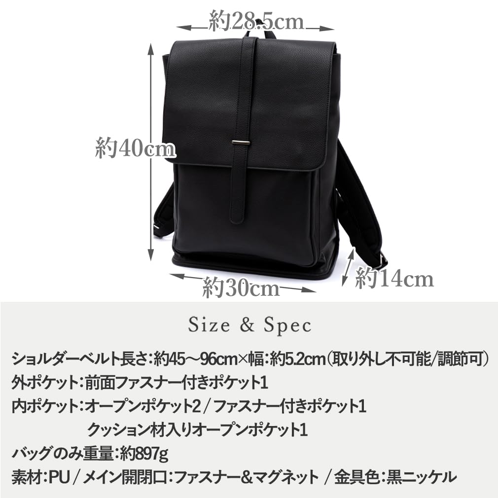 VITAFELICE Unisex Business Backpack for Women, Sib-80033p (Dark Gray)