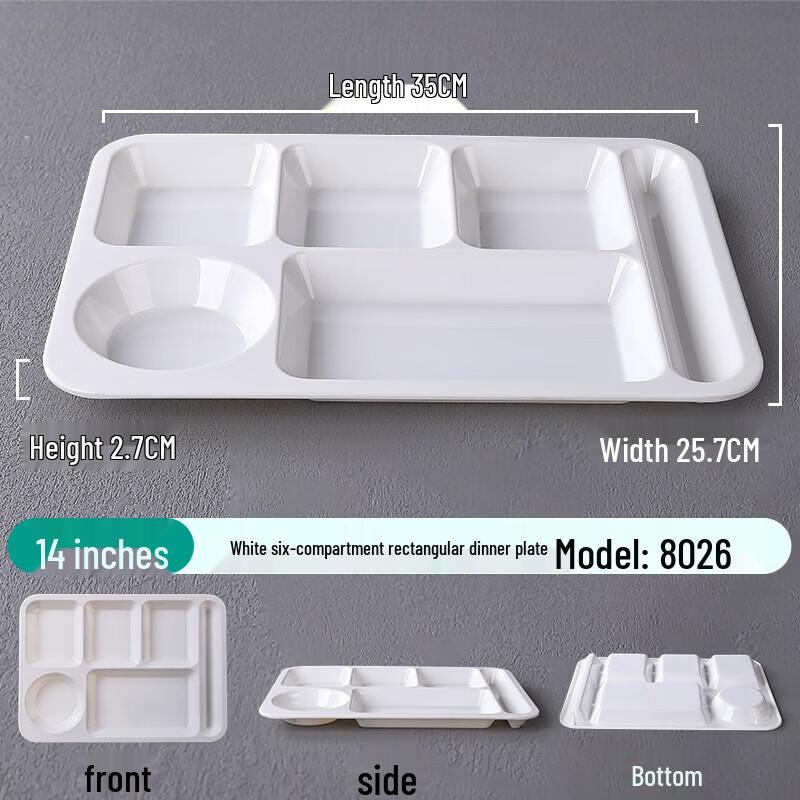 A5 Melamine Divided Canteen Plate