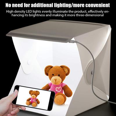 Fotografické LED světlo Místnost Světlo pro foto studio Světelný stan Softbox Pozadí Fotobox Pro DSLR fotoaparát Telefon, Přenosný skládací lightbox