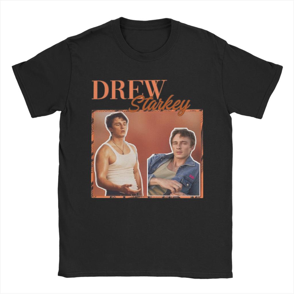 Drew Starkey Retro Design Unisex T Shirts Fun Tee Shirt Short Sleeve Crew Neck TShirt Pure Cotton Summer Clothes