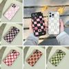 Frische Schachbrett-Handyhülle für iPhone 17,16,15,14,13,12,11 Pro Max,16Plus,XS Weiche Schwarze Hülle