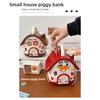 Money Box House Shaped Piggy Bank Dopamine Piggy Bank Home Decor Boys Girls Festival Gifts Stored Taken Toy Storage Boxes