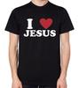 Ich liebe Jesus T-Shirt Herren Damen Unisex Oberteil Religion Glaube Christus