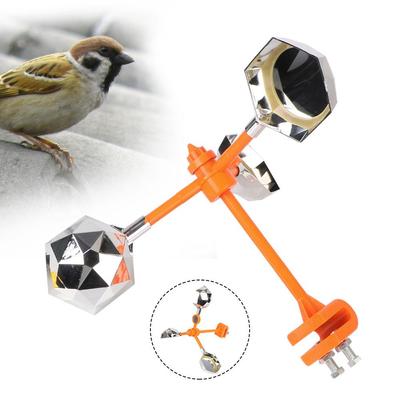 Solar Reflective Bird Repeller 360° Garden Farm Tools for Outdoor Garden Wind Power Birds Repeller Voice Bird Repellent Birds Control Scarer