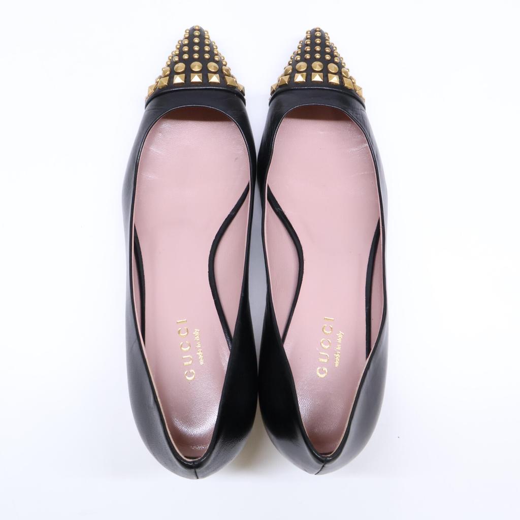 GUCCI 353727 Studs Pumps/ shoes 34 blackUsed