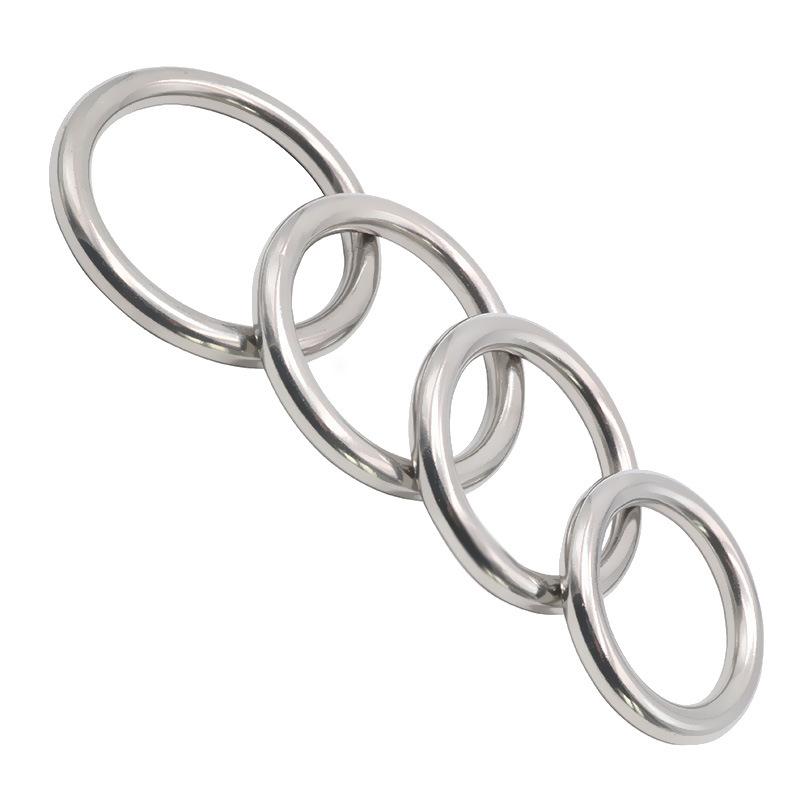 Stainless Steel Primary Color Metal Ring Penis Essence Fixing Sexy Couple Passion Sex Tool Love Aid Adult Toy 8M Thick Type