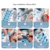NO.8 No Tie Shoe Laces Press Lock Shoelaces Without Ties Elastic Laces Sneaker Kids Adult 8MM Widened Flat Shoelace for Shoes