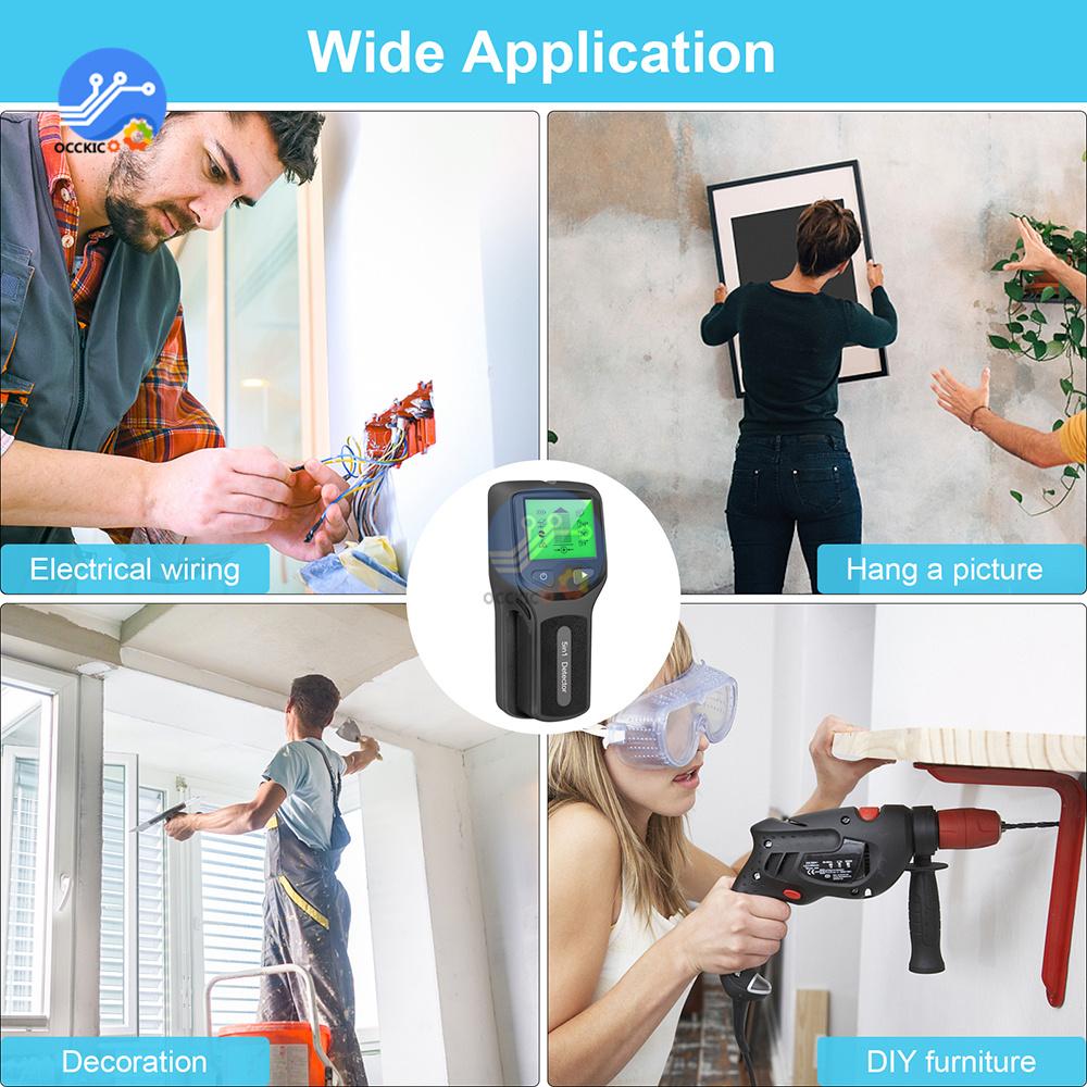 5 In 1 Wall Scanner Electric Detector Finders With Digital LCD Display Multifunctional For Wood AC Wire Metal Studs Detection