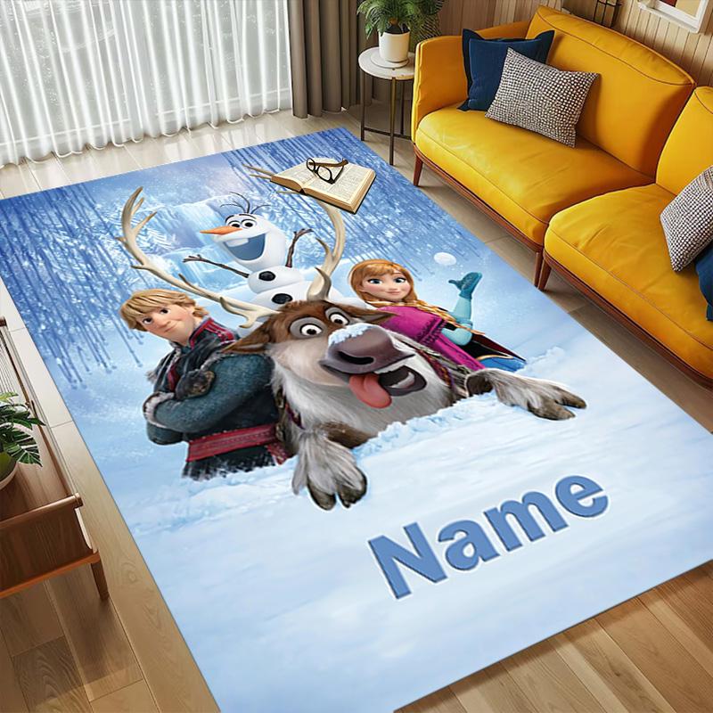 Personalized Name Princess Dreams Living Room Non-Slip Area Rug Soft Carpet for Bedroom Kids Playroom Sofa,Office Home Decor Doormat