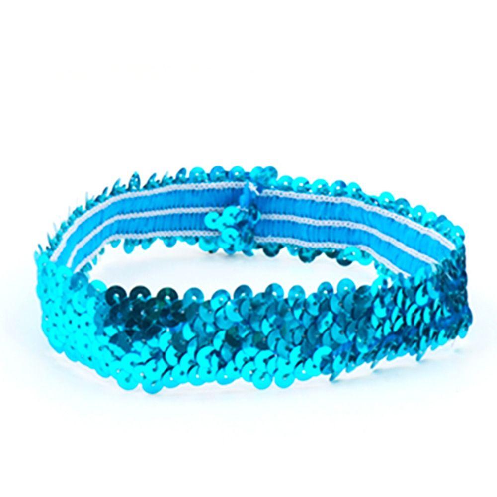 Glänzende Schleife Pailletten Stirnband Kopfschmuck Elastische Haarschleife Party Geschenk Glitzer Haarband