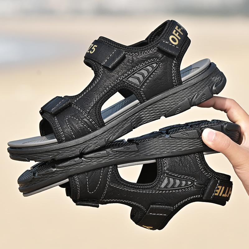 Men'S Sandals Genuine Leather 2022 Summer Newest High Quality Men Casual Fashion Platform Sandalia Soft-Soled Non-Slip Beach Shoes