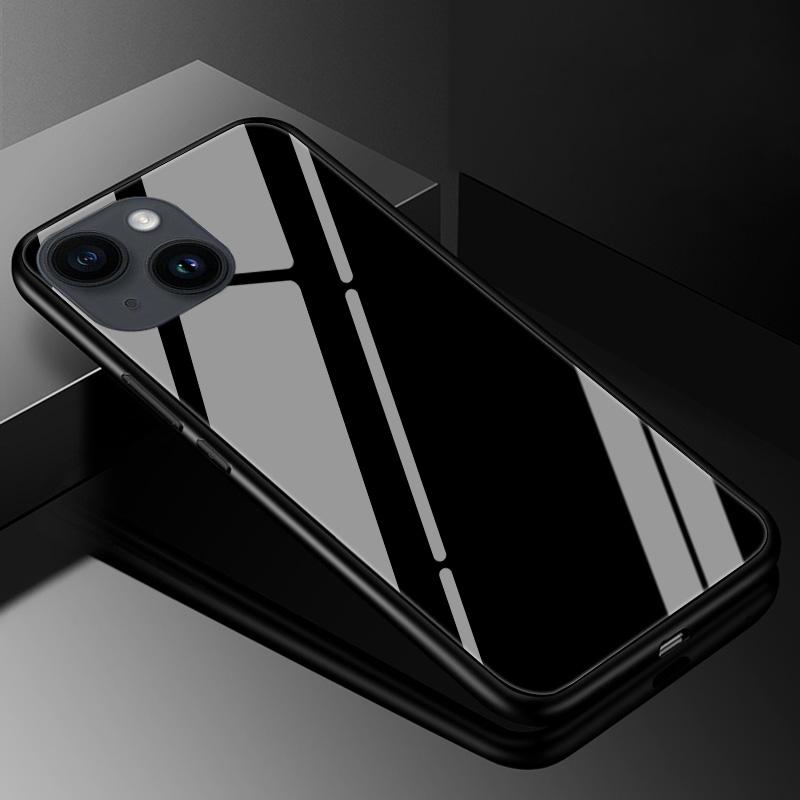 Tempered Glass Case for iPhone 13 14 Pro Max Cover Hard Case for iphone 14pro 11 13 12 11 Pro Max 14 Plus Phone Case TPU Bumper