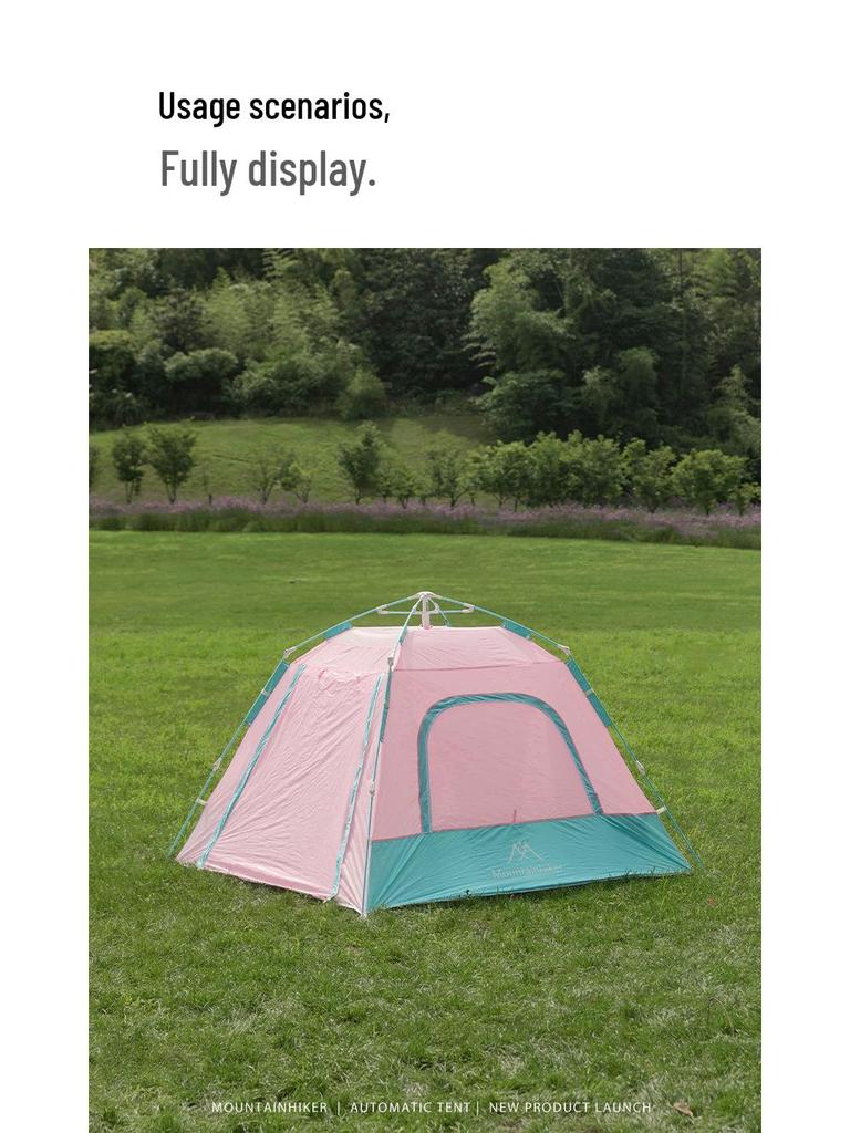 Tienda de Manzanas Silvestres: Tienda de Parque Automática a Prueba de Lluvia, Viento y Sol, de Apertura Rápida para Acampada al Aire Libre