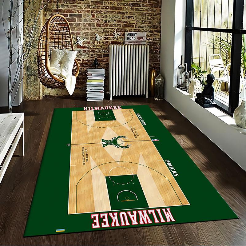 Milwaukee Basketball Court Carpet suitable as a non-slip mat for the living room or bedroom sofa