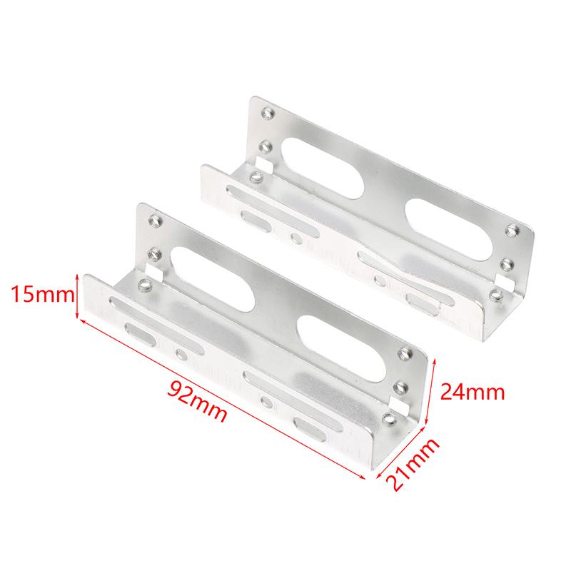 2Pcs 3.5 To 5.25 Optical Drive Expansion Holder Hard Drive Rack Bracket Caddy Bay For Ssd M.2 Hdd Desktop Hard Drive Bracket