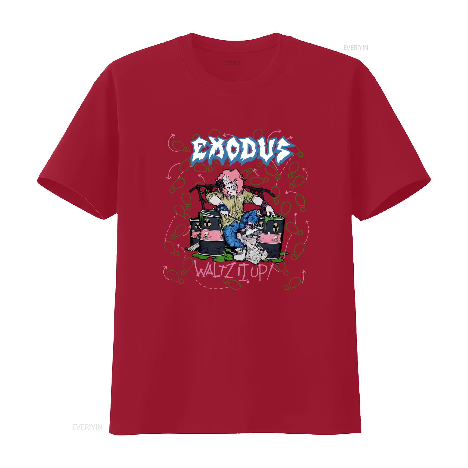 Exodus Band Fans Black Cotton T Shirt All Sizes S 5XL with Waltz It Up Print vintage Washed Stretched Breathable Stylish Unisex S