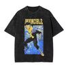2026 Retro Invincible Cartoon Comic Washed New Arrival Unisex Clothes Tee Shirt Homme Graphic T-Shirts Unisex Tshirt for Unisex Ropa