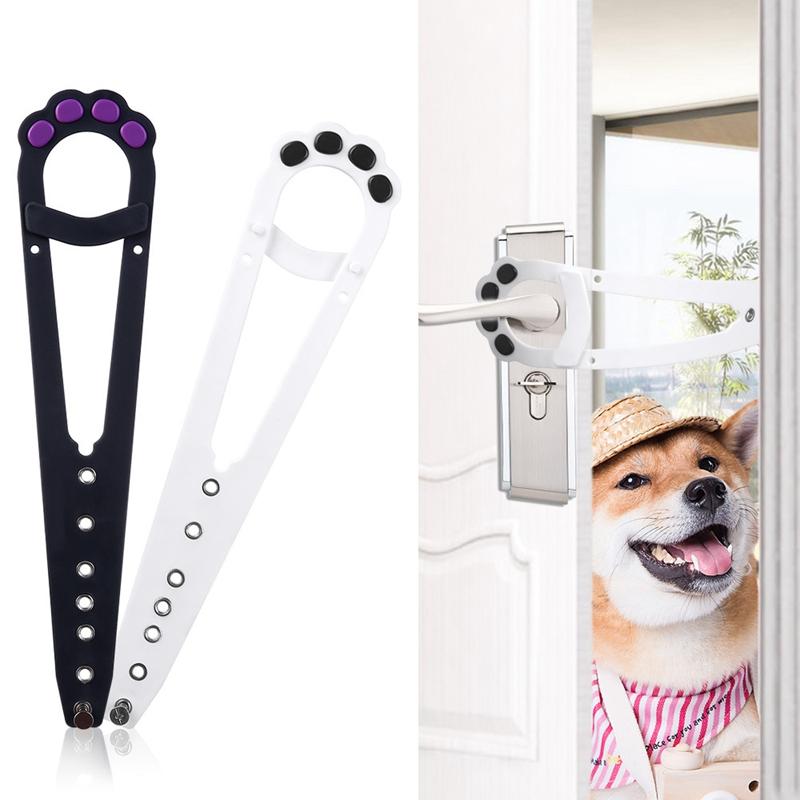 Pet Door Holder Latch Prevents Dogs From Entering Cat Supplies Adjustable Elastic Gate Lock Keep Out From Entering Accessories