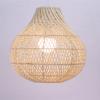 JOYINLED Rattan Boho Pendant Lights Kitchen Island Wicker Chandelier Hand Woven Farmhouse Pendant Light Fixture E27 Hanging Lamp