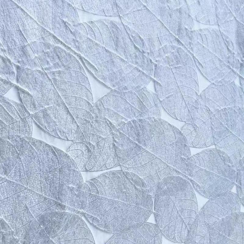 Leaf Relief Fabric High End Elegant European American Texture for DIY Sewing Womens Evening Gowns Jacket Fashion Designer Fabric