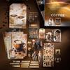 A Beautiful Day Coffee-Themed Retro Journal Pack: Scene Decoration & Collage Series