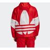 Adidas Originals Big Trefoil Stripe Logo Hoodie Men Sportswear Red FM7076