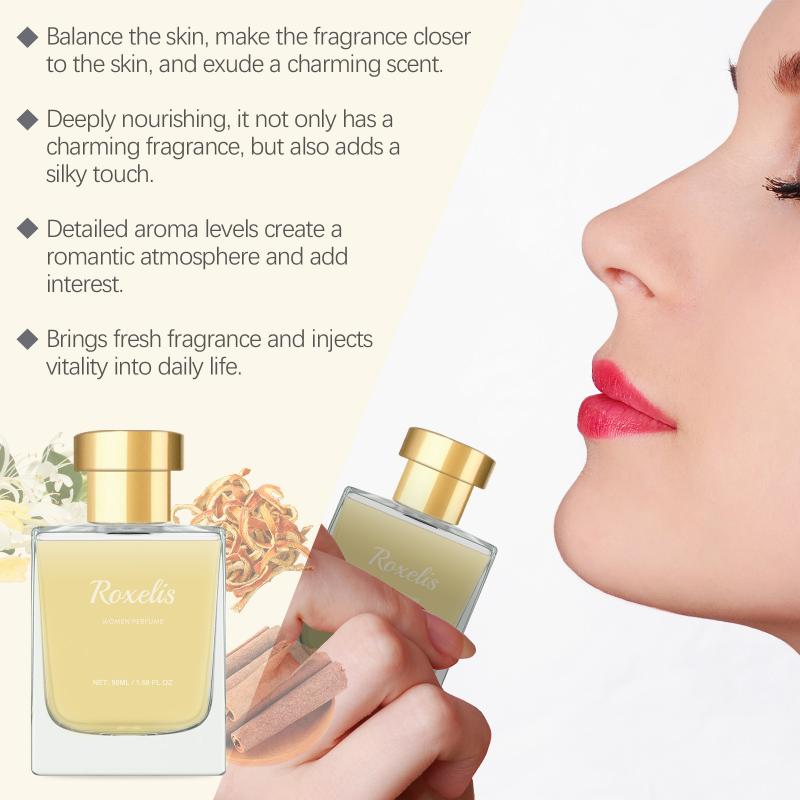 Roxelis 50Ml Citrus Freshing Perfume Lasting Fragrance For Journey Dating Charming Release Body Mist Romantic Citrus Perfume