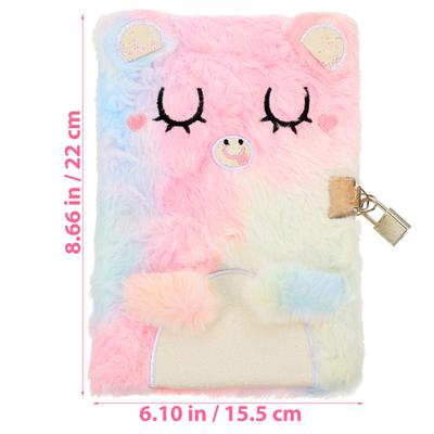 Notebook Lock Cartoon Shell Secret Diary Adorable Writing Journal for Girls Creative Writing Travel Planning Student Stationery
