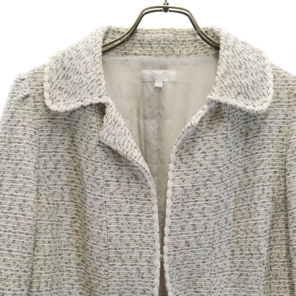 TO BE CHIC made in Japan Tweed jacket Setup 42 white Women Used