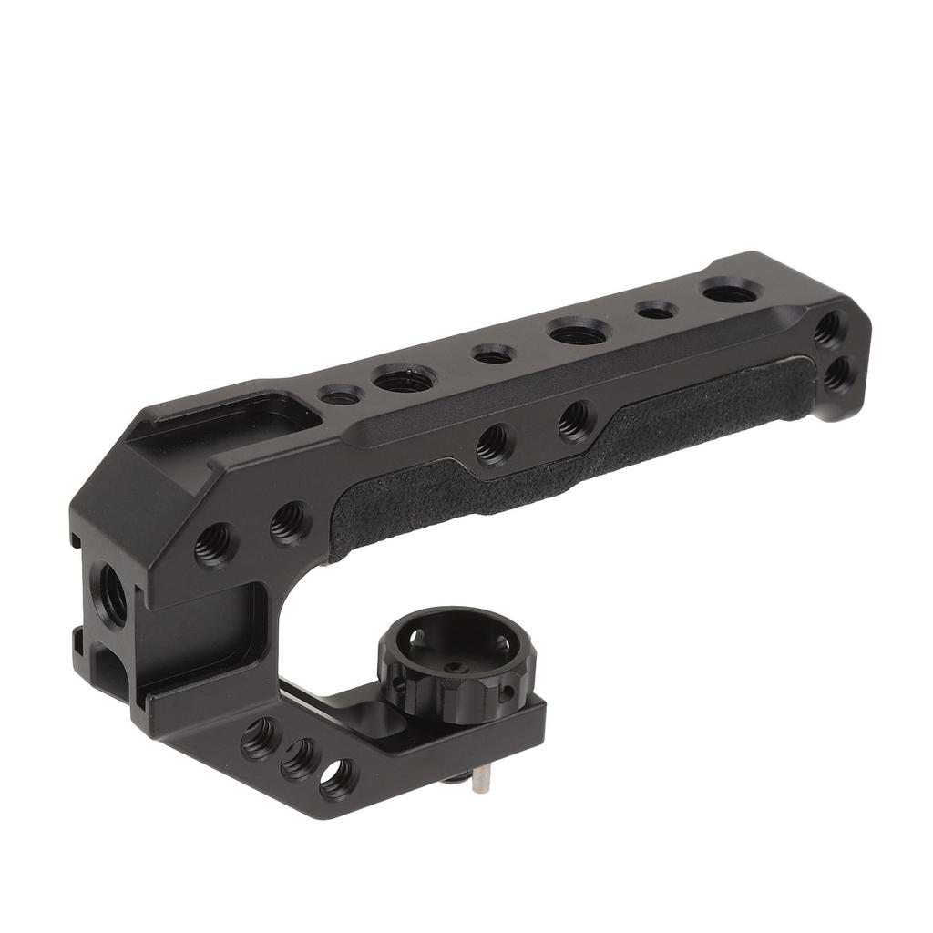 Camera Cage Top Handle Aluminum Alloy Silicone Video Stabilizing Rig Grip with 14 38 Inch Screw