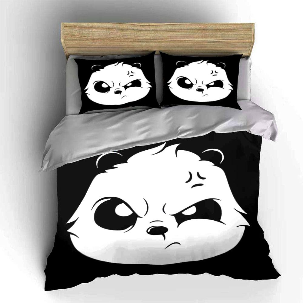 "Bold panda charm bedding." Bedding sets Duvet covers Pillowcases(1* Duvet Cover 2* Pillowcases without duvet insert)