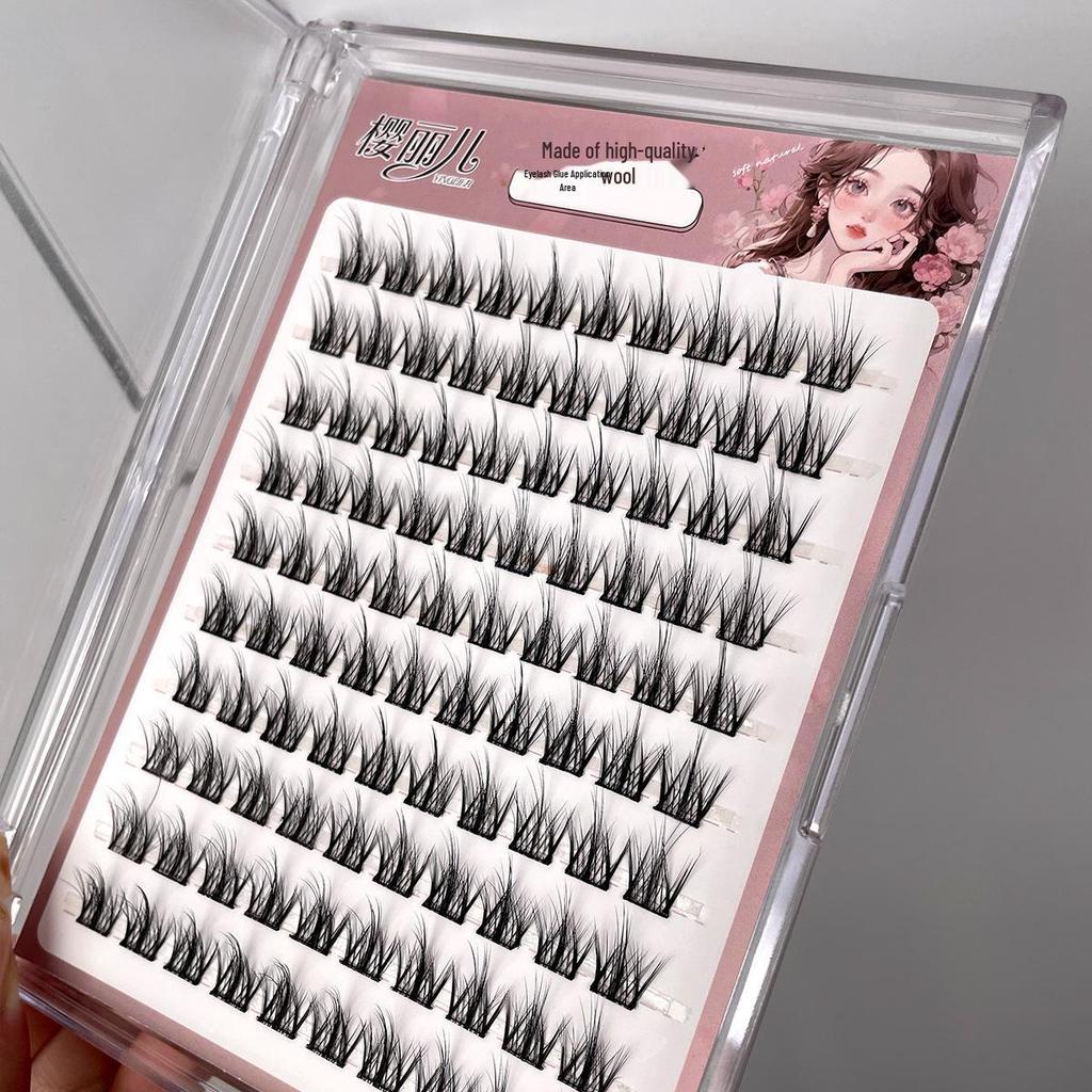 Ying Lier Layered Mink False Eyelashes - Beginner-Friendly Natural Clusters