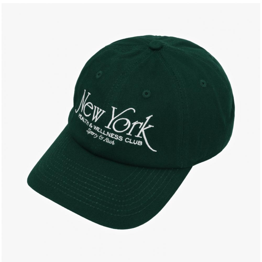 Sporty   Rich Cotton Ny 94 Logo Embroidered Cap Ac040606034gr10