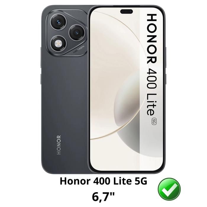 Tempered Glass - Phonillico® - Honor 400 Lite 5G - Pack of 2 - Scratch Resistant - Screen Protector
