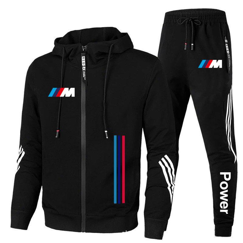 Men s Hoodie Set Hooded Sweatshirt Sports Print Fashion Casual Jogging Fitness Thick XL