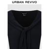 UR Women's Urban Casual Shawl Tie V-Neck Long Sleeve T-Shirt