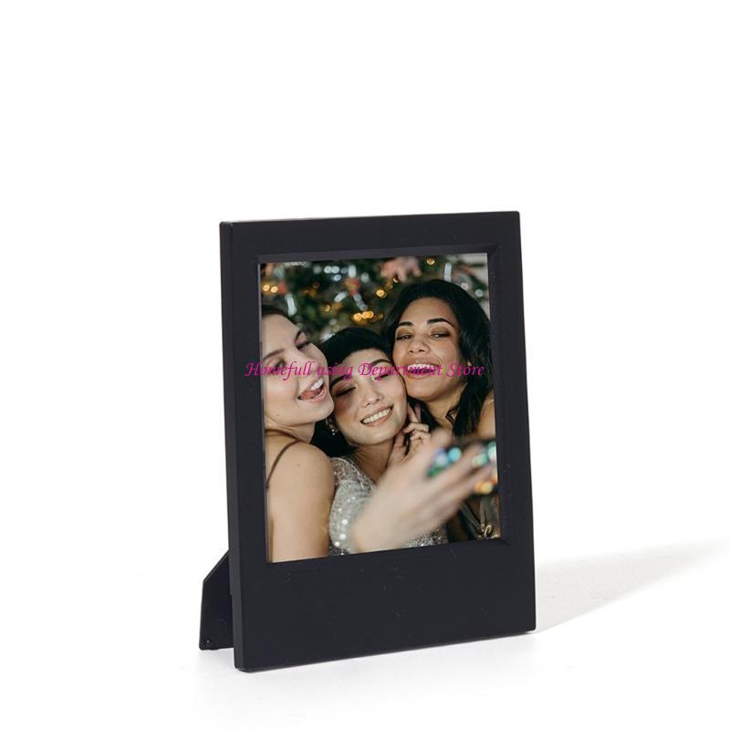 

Desktop Photo Frame 5Inch Resin Multicolored Mini Picture Display Stand Decors type B чорний