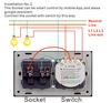 Wifi 3 Gang Wall Light Switch Smart Socket and Switch With EU Standard