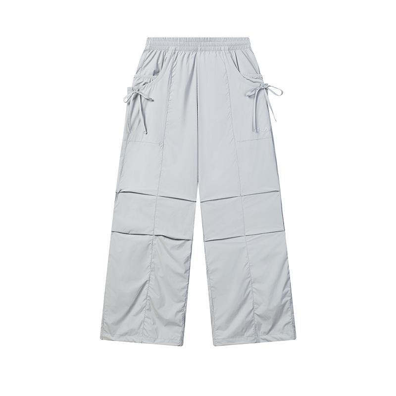 FILA Original Cool Touch Versatile Comfortable Sports Leisure Pants Women bottoms Blue-Mist-Gray F11W629806FGY S