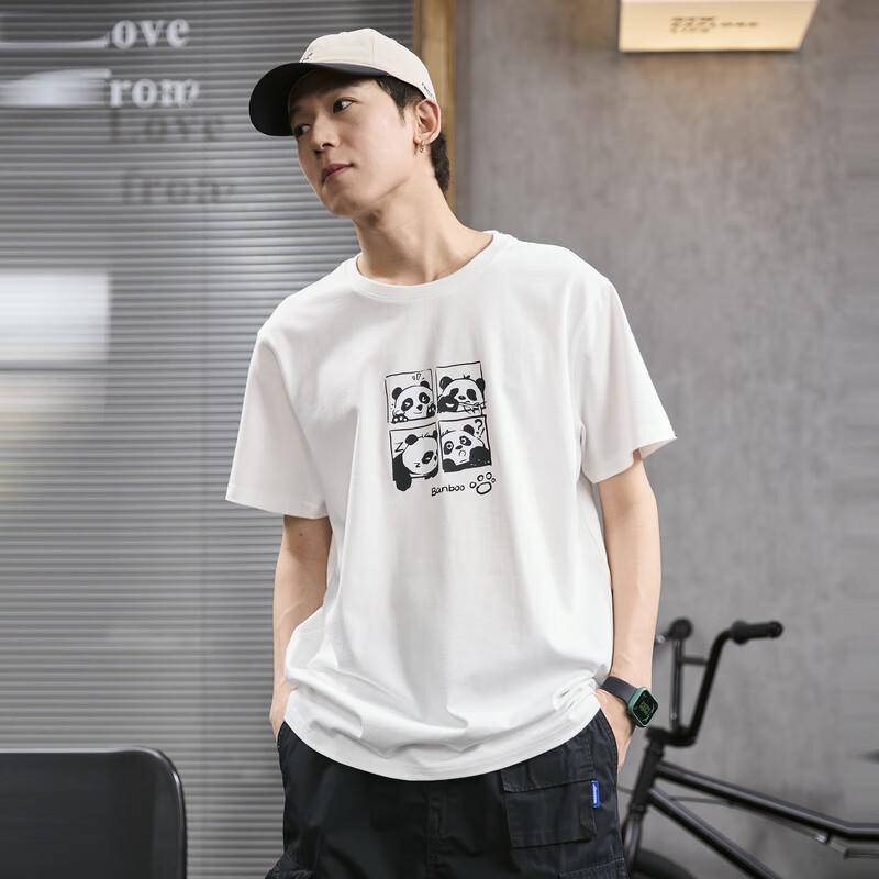 TonLion Men's Panda Graphic T-Shirt