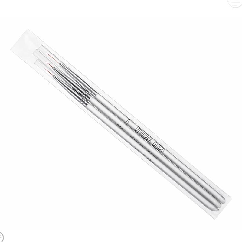 3 Pcs Gel Pen Brush Nail Art Brush Pen Dotting Drawing Paint Salon Tool Set