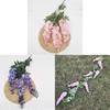 Purple Wisteria Artificial Hanging Flowers For Wedding Decor With Multicolor Options