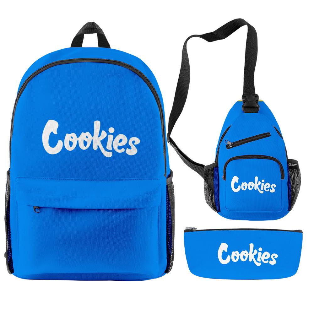 

Cook3D Digital Color Printing Oxford Cloth Breathable And Wear-Resistant Primary And Secondary School Students Schoolbag Three-Piece Set Three-piece backpack set